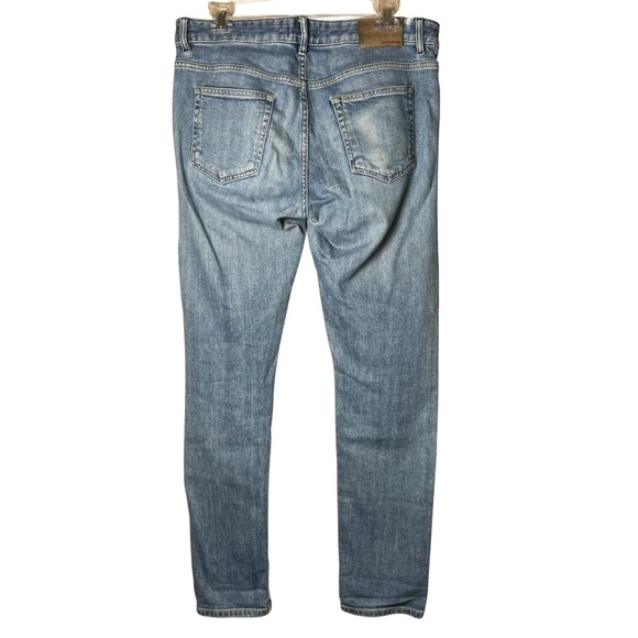 Suitsupply Candiani Denim Jeans Men’s Sz 31x32 Italy Made Button Fly Distressed - Picture 2 of 16